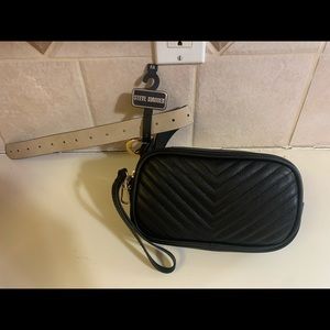Brand New Steve Madden Black Belt Bag in size Medium